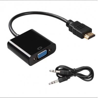 hdmi轉(zhuǎn)vga轉(zhuǎn)換器vga音頻視HDMI顯示器連接線 HDMI/VGA-X21-無線