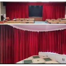 舞臺電動幕布  定做（加厚意大利絨布，軌道，杜亞舞臺專用電機ID100-WF，遙控器）